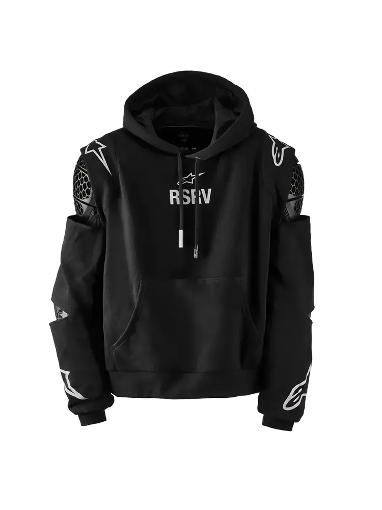 Front view of the Alpinestars RSRV hoodie photographed for e-commerce