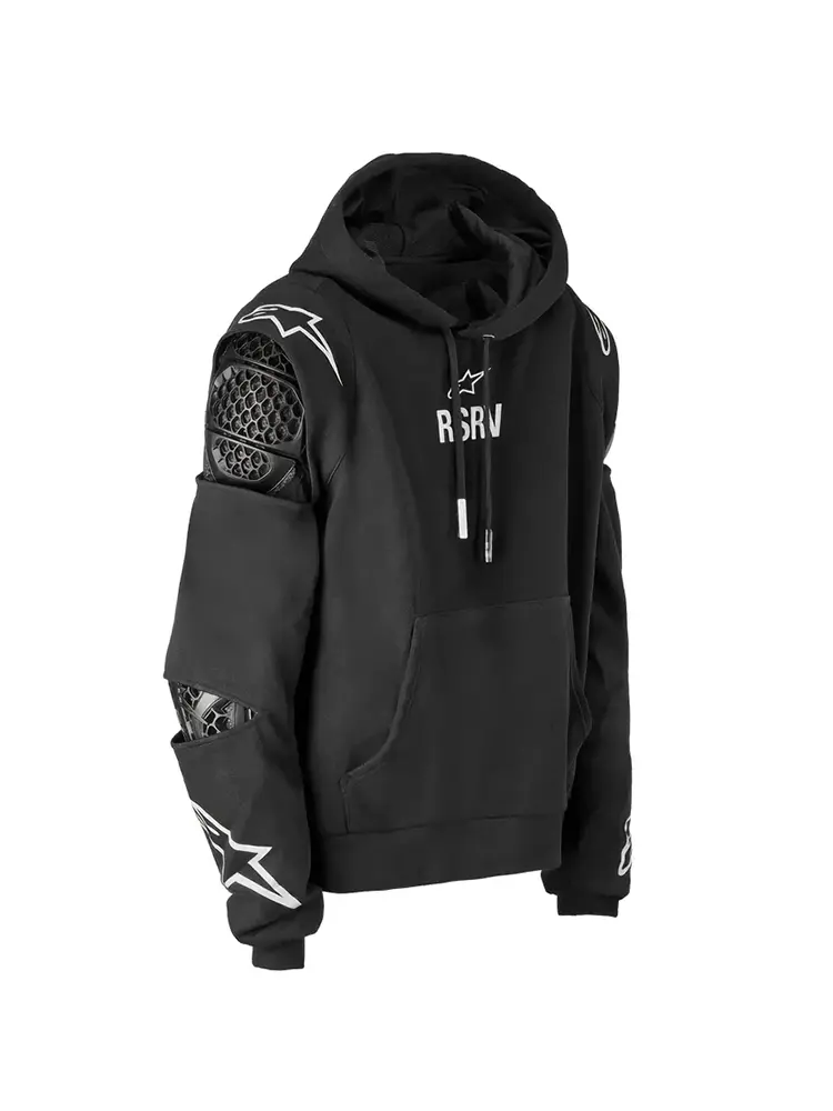 Side view of the Alpinestars RSRV hoodie in studio lighting